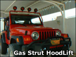 CJ / YJ / TJ HoodLift - Gas Strut kit
